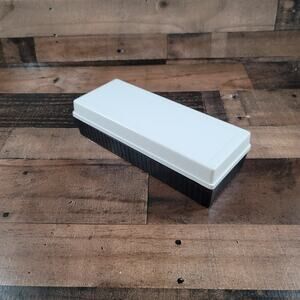 Cassette Tape Storage Holder - 15 Slot Black and White